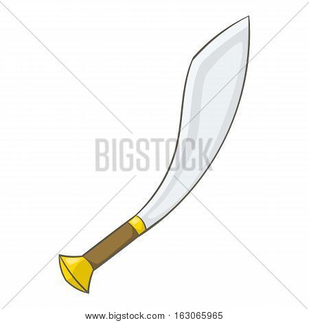 Arabian dagger icon. Cartoon illustration of arabian dagger vector icon for web design
