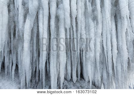 sparkling white ice hanging down ice icicle icy cold winter frost