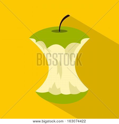 Apple core icon. Flat illustration of apple core vector icon for web