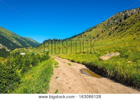 In The Vicinity Of Altyn-arashan, Kyrgyzstan.