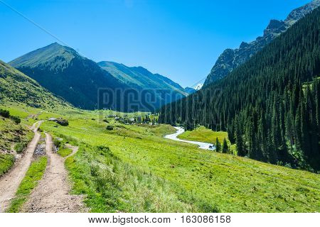 In The Vicinity Of Altyn-arashan, Kyrgyzstan.