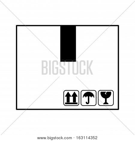box carton container isolated icon vector illustration design