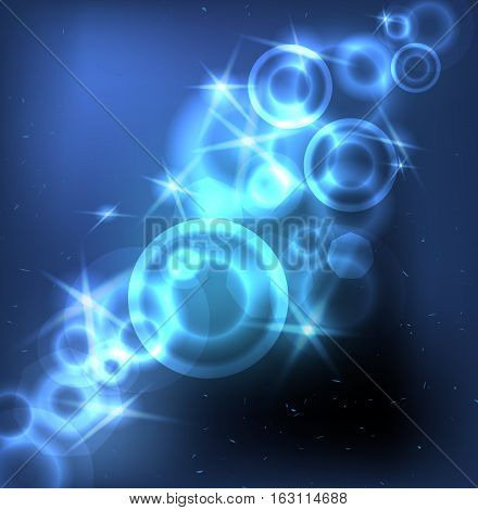 Abstract soft bokeh and lights. Vector illustration.
