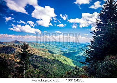 North Carolina Great Smoky Mountain Scenic Landscape