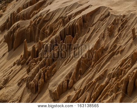 little white sand mounds, dunes desert Vietnam