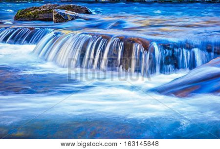 a river creek stream in the mountains