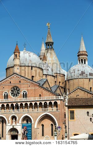 PADUA, ITALY - MAY 3, 2016: Basilica di Sant'Antonio da Padova in Padua Italy