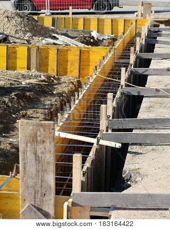 Construction Site For The Construction Of The Walls Of The House