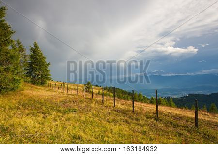 After rain in Gerlitzen Alps in Austria.