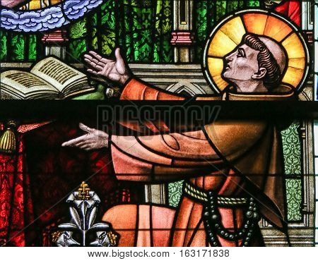 Stained Glass - Saint Anthony Of Padua