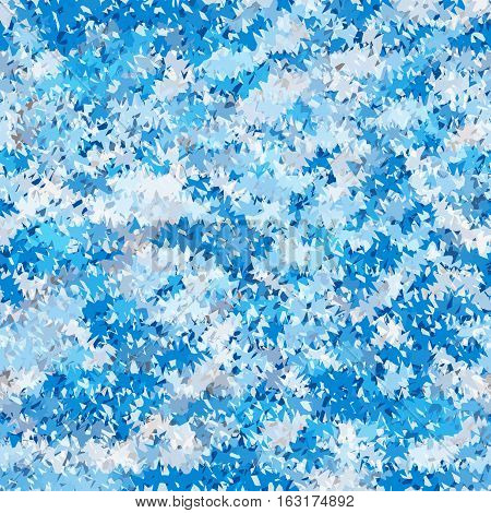 Seamless jagged abstract pattern. Cold blue geometric background. Web design texture. Vector
