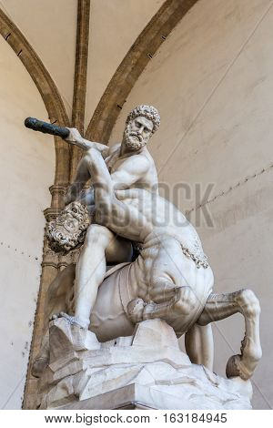 Sculptures In Florence, Tuscany, Italy