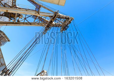 ropes on multi bucket excavator, giant stacker, absetzer in career