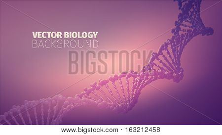 DNA vector abstract. Biotechnology illustration. Medical background