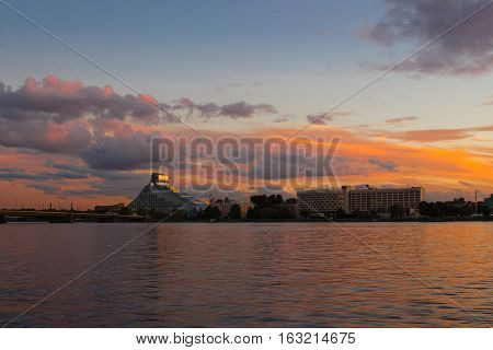 Riga Latvia, Baltic States at night. biggest city in Baltic States.