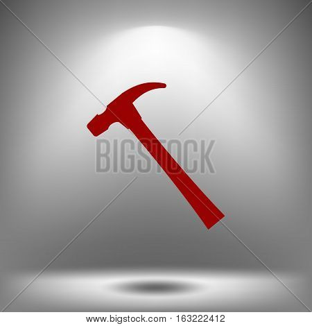 Hammer Flat Style Vector Icon