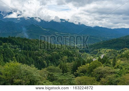 Mountains Of Kiso Valley In Gifu Prefecture, Japan