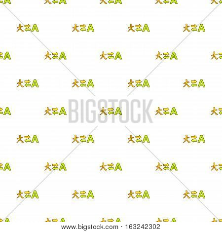 Translation from japanese to english pattern. Cartoon illustration of translation from japanese to english vector pattern for web