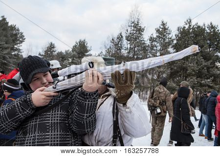 Reconstruction Of Combat Between Soviet And Nazi Troops