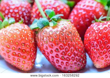 Sweet Strawberry. Fresh strawberry. Red sweet strewberry.