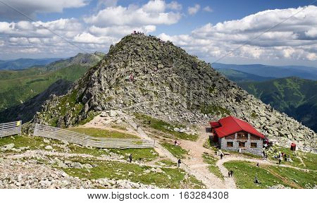 Hill Chopok in Low Tatras mountains at Slovakia