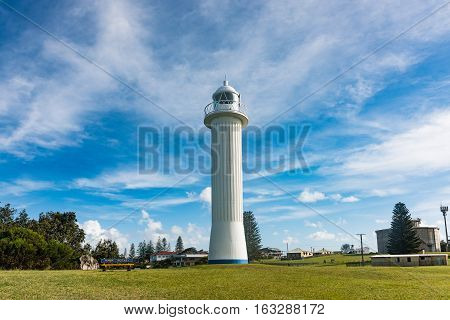The lighthouse in Yamba, Australia & a blue sky