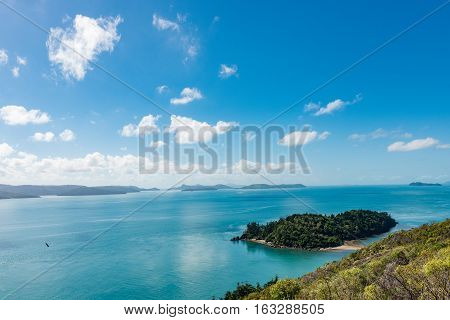 South Molle Island, part of the Whitsunday Islands, is a resort island in the Whitsunday section of the Great Barrier Reef Marine Park in Australia