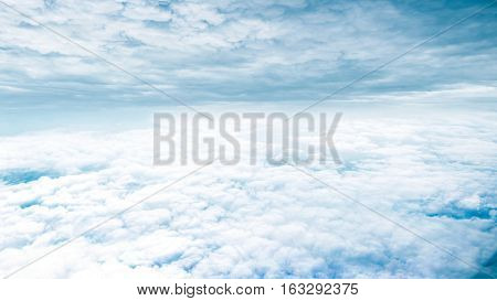 Fantasy blue sky and beautiful clouds infinity conception for composite