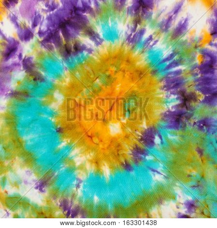 Abstract Multicolored Spot Of Nodular Batik