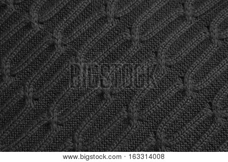 patterned knitted voluminous textile background or texture
