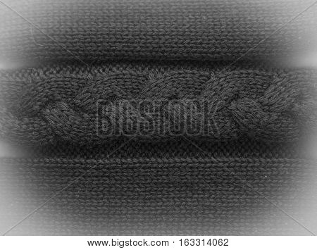 patterned knitted voluminous textile background or texture