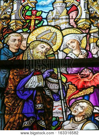 Stained Glass - Saint Livinus