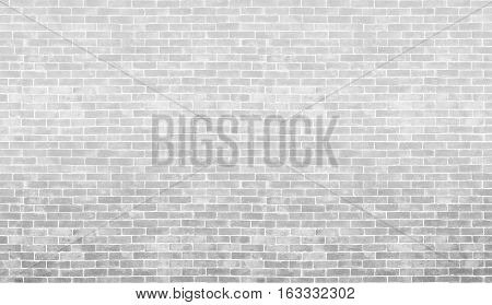Brick wall and vintage background texture concept - Gray and white vintage brick wall texture and background. Use for brick artwork concept.