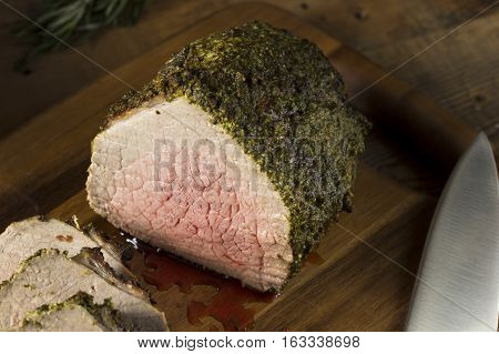 Homemade Herb Crusted Roast Beef