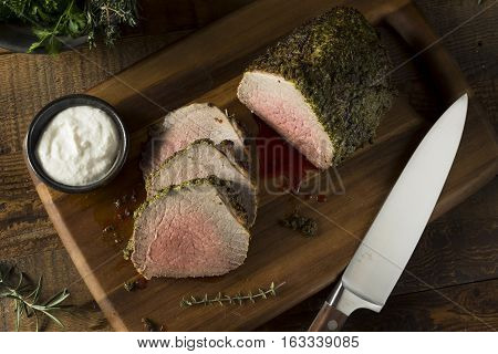 Homemade Herb Crusted Roast Beef