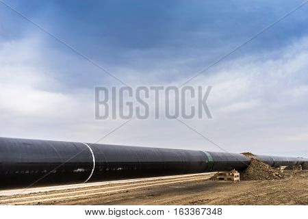 Construction Of Gas Pipeline Trans Adriatic Pipeline - Tap In North Greece.