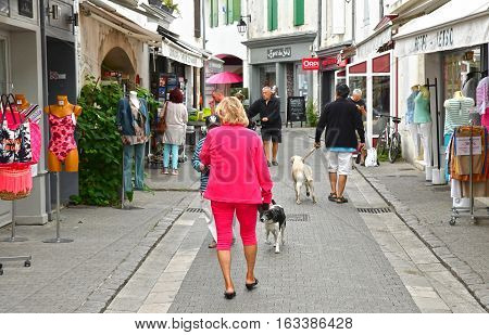 La Flotte France - september 27 2016 : the picturesque village in autumn