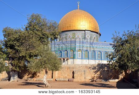 JERUSALEM ISRAEL 23 10 16: Temple Mount known as the the Noble Sanctuary of Jerusalem located in the Old City of Jerusalem, is one of the most important religious sites in the world.
