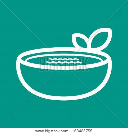 Gazpacho, food, bowl icon vector image. Can also be used for european cuisine. Suitable for mobile apps, web apps and print media.