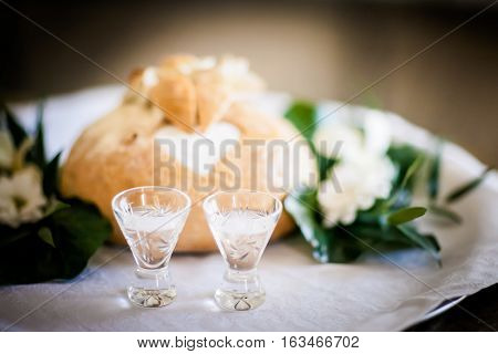 Traditional Polish Wedding Bread Detail