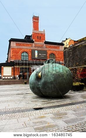 STOCKHOLM, SWEDEN - OCTOBER 17, 2013: Fotografiska is one of the world's largest meeting places for contemporary photography. Fotografiska presents four unique large exhibitions and about 20 smaller exhibitions annually
