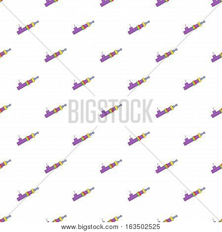 Hashish pipe pattern. Cartoon illustration of hashish pipe vector pattern for web
