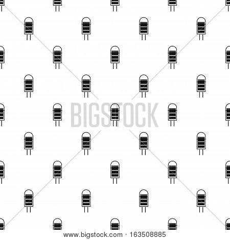 Trash bin for street pattern. Simple illustration of trash bin for street vector pattern for web