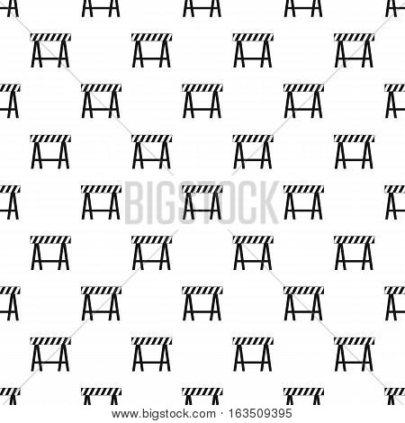 Prohibitory road sign pattern. Simple illustration of prohibitory road sign vector pattern for web