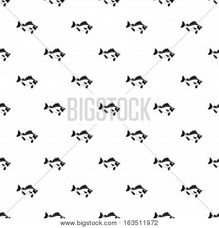 Ruff fish pattern. Simple illustration of ruff fish vector pattern for web