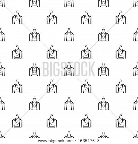 Rocket for space flight pattern. Simple illustration of rocket for space flight vector pattern for web