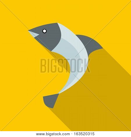 Fish icon. Flat illustration of fish vector icon for web