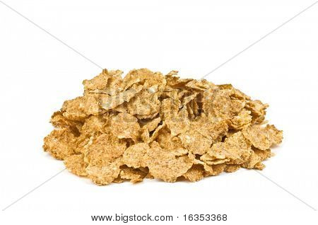 Beyaz arka plan üzerinde izole oatflakes