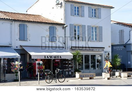 La Couarde sur Mer France - september 26 2016 : the picturesque village in autumn