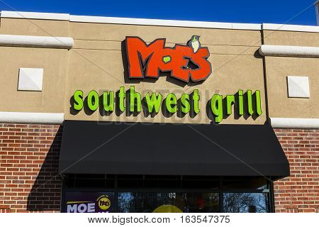 Lafayette - Circa December 2016: Moe's Southwest Grill Fast Casual Restaurant. There are more than 600 locations in the US and abroad I